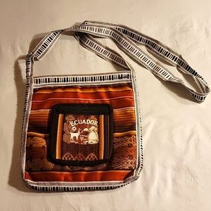 Ecuadorian made nylon crossbody bag